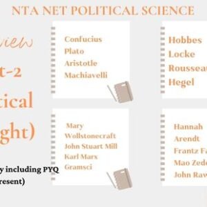 Unit-2 Political Thought (UGC NTA NET Material) (Confucius/Plato/Aristotle/Machiavelli/Hobbes/Locke/Rousseau/Hegel/Mary Wollstonecraft/John Stuart Mill/Karl Marx/Gramsci/Hannah Arendt/Frantz Fanon/Mao Zedong/John Rawls